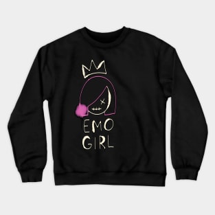 emo girl Crewneck Sweatshirt